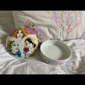 Disney princess glass round jewelry box